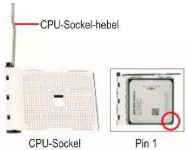 GIGABYTE GA-H55M-S2HP - Installieren einer Intel CPU (überspringen Sie diesen Schritt, wenn das Motherboard über einen eingebauten Prozessor verfügt) - 5