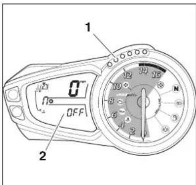 TRIUMPH Daytona 675 SE (2010) - Désactivation des voyants de changements de vitesses - 1