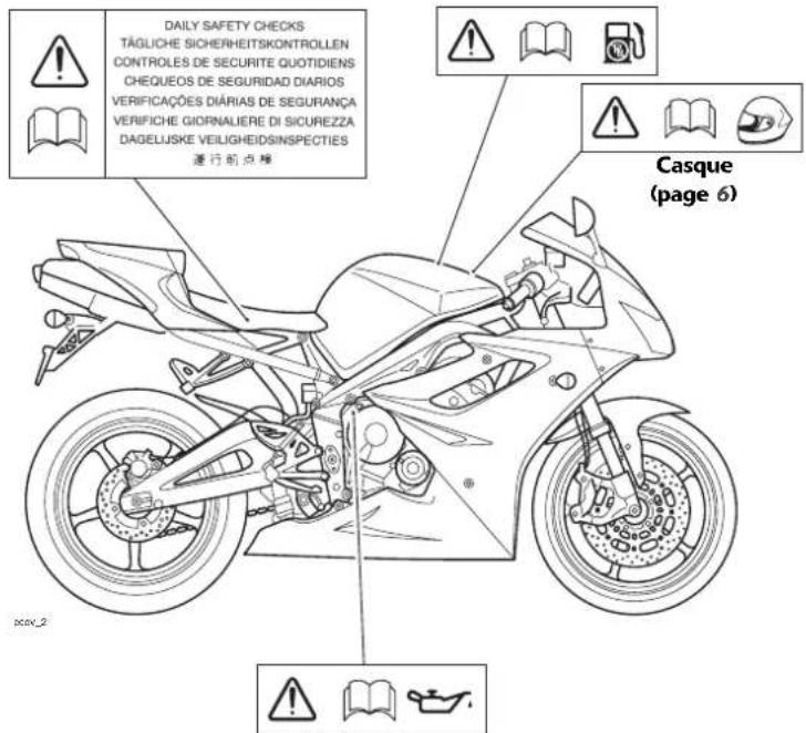 TRIUMPH Daytona 675 SE (2010) - Attention - 1