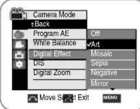 SAMSUNG SCD354 - Choix des effets spéciaux numériques - 3