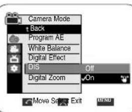 SAMSUNG SCD354 - Réglage du stabilisateur d'image numérique (DIS) - 2