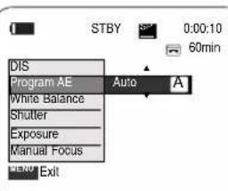 SAMSUNG SCD354 - Menu rapide : Exposition automatiqueprogrammable (Program AE) - 1