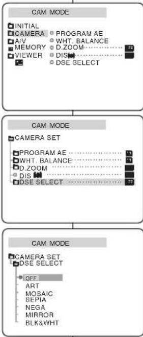 SAMSUNG SCD270 - Sélection d'un effet - 1