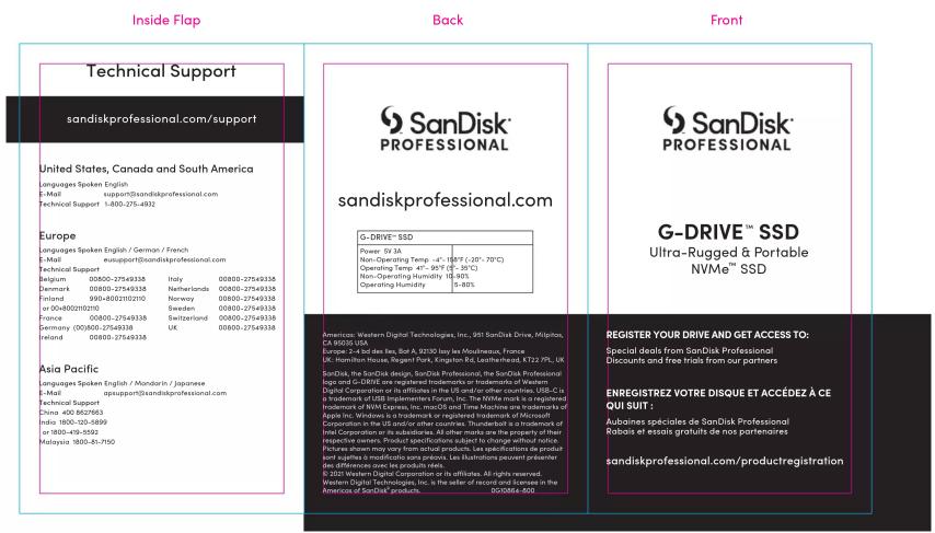 SANDISK G-DRIVE SSD - 1