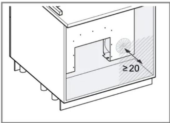 NEFF I98WMM1Y7 - Remarques concernant la situation d'encastrement - 2