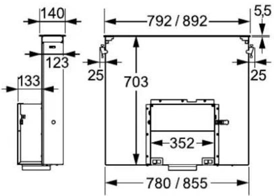 NEFF I98WMM1Y7 - Dimensions de l'appareil - 1