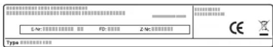 NEFF NR4GR31N1 - Numéro de produit (E-Nr) et numéro de fabrication (FD) - 1