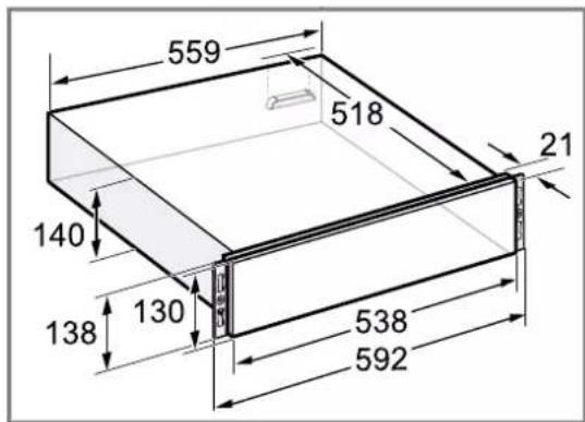NEFF N24ZA11N1 - Dimensions de l'appareil - 1