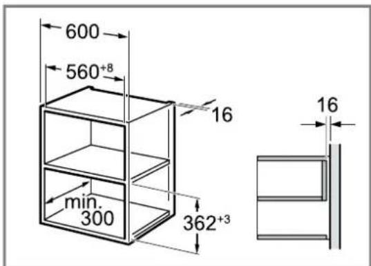 NEFF NL4GR31N1 - Einbau in einen Oberschrank - 1