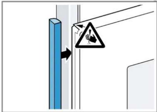 NEFF NL4GR31N1 - Gerät einbauen bei grifflosen Küchen mit senkrechter Griffleiste - 1
