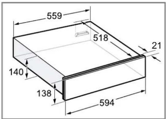 SIEMENS BI710E1B1 - Dimensions de l'appareil - 1