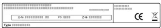 SIEMENS BF722R1B1 - Numéro de produit (E-Nr) et numéro de fabrication (FD) - 1