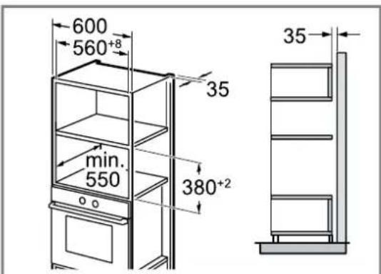SIEMENS BE732L1B1 - Einbau in einen Hochschrank - 1