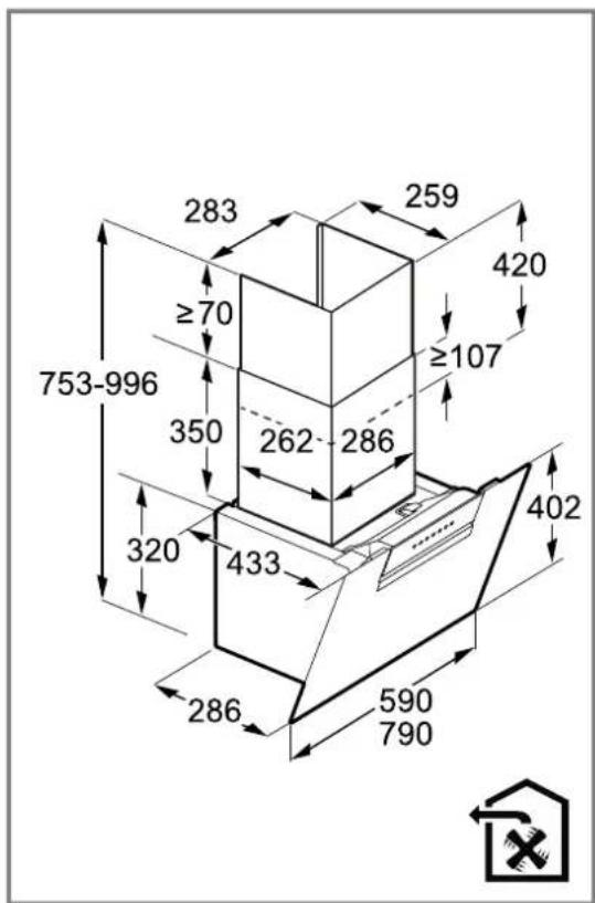 SIEMENS LC67KFN60 - Dimensions de l'appareil - 1
