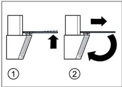 SIEMENS LC65KDK60 - Closing the glass flap - 1
