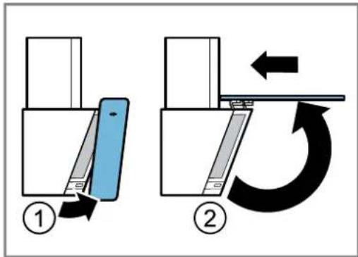 SIEMENS LC65KDK60 - Opening the glass flap - 1