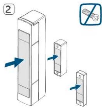 Homematic IP HmIP-SWDM-2 - Montaje con tiras adhesivas - 2