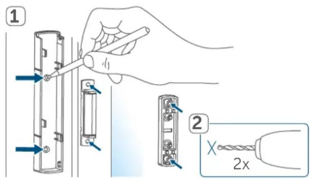 Homematic IP HmIP-SWDM-2 - Montaje con tornillos - 3