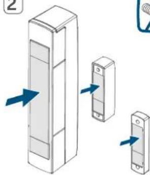 Homematic IP HmIP-SWDM-2 - Montaggio con strisce adhesive - 2