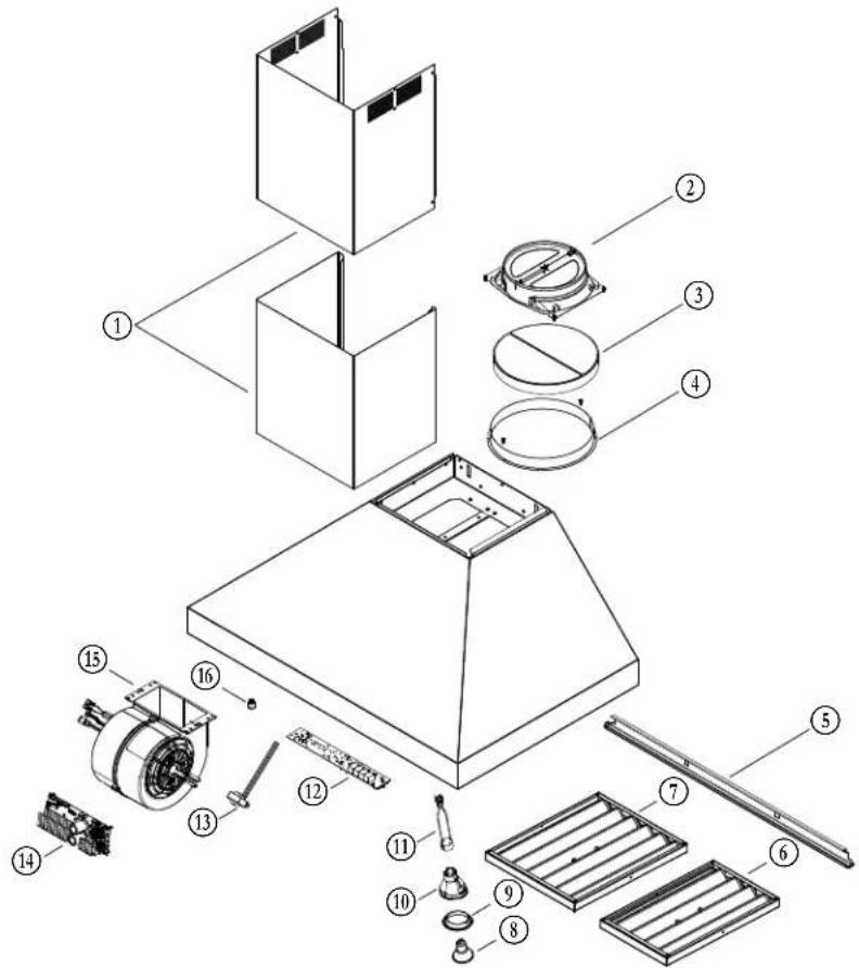 BEST WPP1366SS - SERVICE PARTS - 1