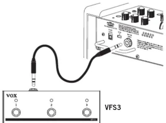 VOX MINI GO 10 - Using the foot switch (VOX MINI GO 10/50) - 1