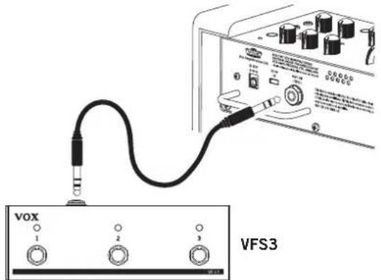 VOX MINI GO 10 - Uso del pedal interruptor (VOX MINI GO 10/50) - 1