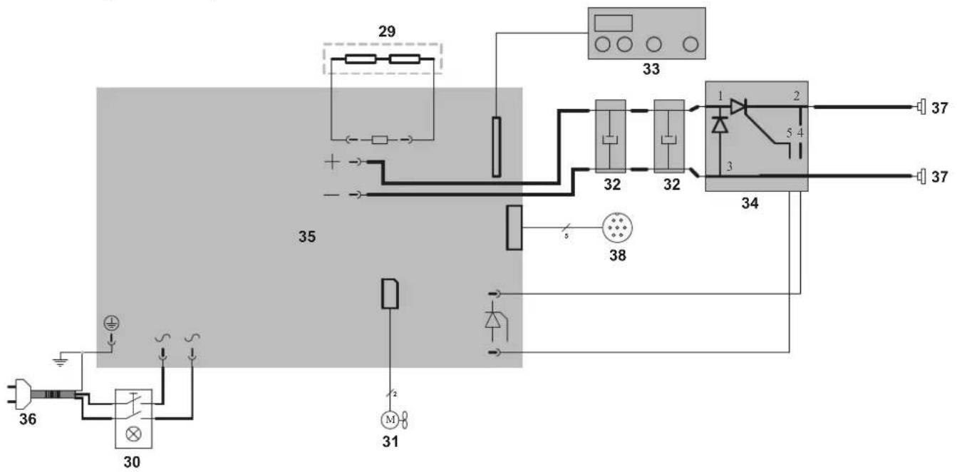 GYS Capatek 66 FV - SCHÉMA ÉLECTRIQUE / CIRCUIT DIAGRAM / SCHALTPLAN / DIAGRAMA ELECTRICO/ ЭЛЕКТРИЧЕСКАЯ СХЕМА / SCHEMA ELETTRICO / ELEKTRISCH SCHEMA - 1
