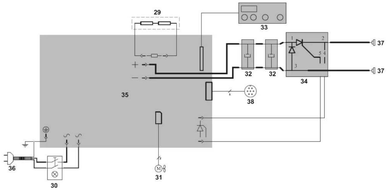 GYS Capatek 66 FV - SCHÉMA ÉLECTRIQUE / CIRCUIT DIAGRAM / SCHALTPLAN / DIAGRAMA ELECTRICO/ ЭЛЕКТРИЧЕСКАЯ СХЕМА / SCHEMA ELETTRICO / ELEKTRISCH SCHEMA - 1