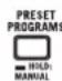 VOX VT100X - Botón PRESET PROGRAMS - 1