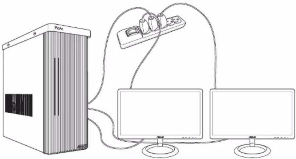 ASUS ProArt Station PD5 PD500TE - ในการตั้งค่าจอแสดงผลหลายจอ - 1