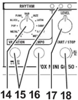 VOX MINI GO 3 - RHYTHM section - 1