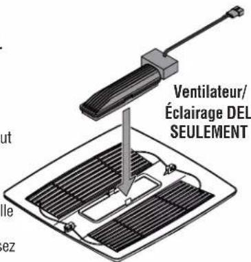 Ventilateur/ Éclairage DEL SEULEMENT