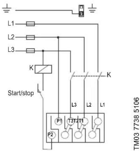 Grundfos UPS 15-35 SUC/TLC - Esquemas de cableado - 1