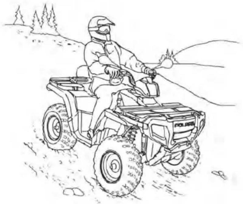 POLARIS Sportsman 570 EPS Military Tan Edition (2023) - DESCENTE DE PENTE - 1