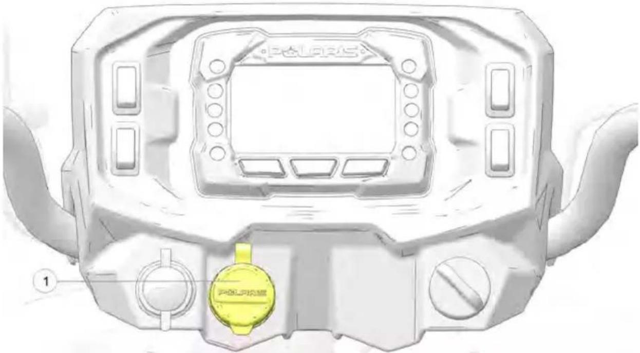 POLARIS Sportsman 570 EPS Military Tan Edition (2023) - ENTREPOSAGE DE LA BATTERIE - 1