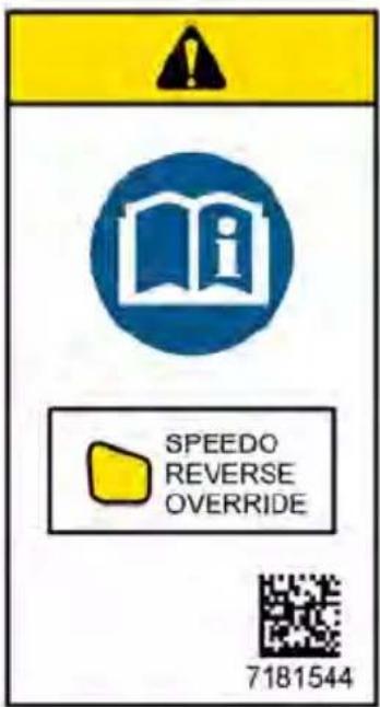 SPEEDO REVERSE OVERRIDE 7181544