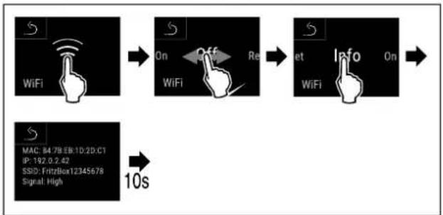 LIEBHERR WPgbi 7483 - Afficher des informations sur la connexion Wi-Fi - 2