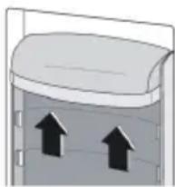CANDY CHSBSV 5172EXKN - Positioning the door balconies - 1