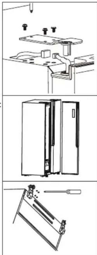 CANDY CHSBSV 5172EBKN - Retrait des portes - 2