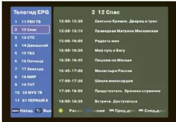 DEXP H32D8000Q - • Телегид EPG - 1
