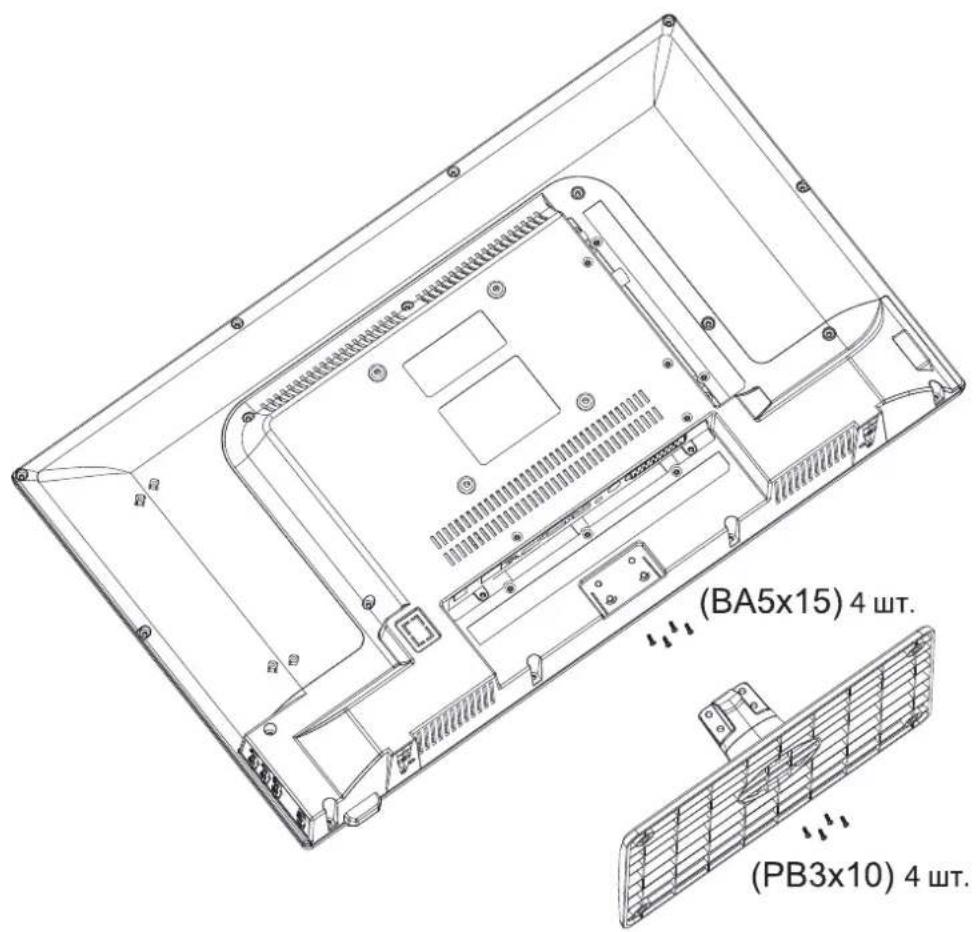 DEXP H24C3000E - Указания по установке и креплению подставки телевизора - 1