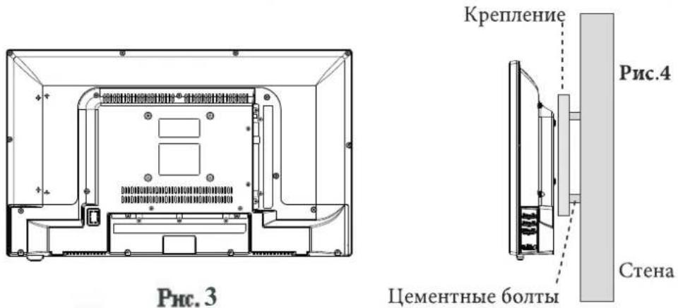 DEXP H24C3000E - Крепление телевизора к стене - 3