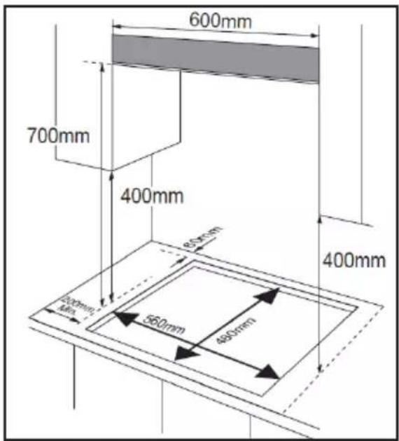 TAURUS GI4EB - HOW TO PLACE THE APPLIANCE: - 1