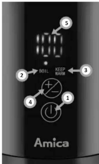 AMICA KF 6011 - CONTROL PANEL: - 2