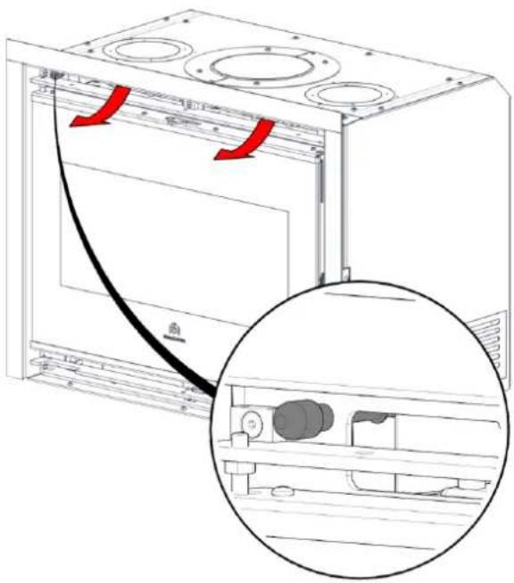 EDILKAMIN FIREBOX EVO 54 - Régulation de l'air de canalisation - 1