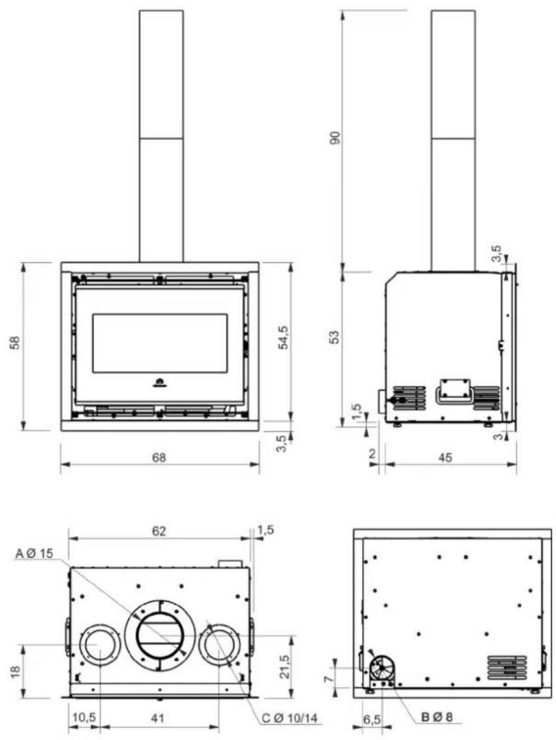 EDILKAMIN FIREBOX EVO 54 - Firebox Evo 54 - 1