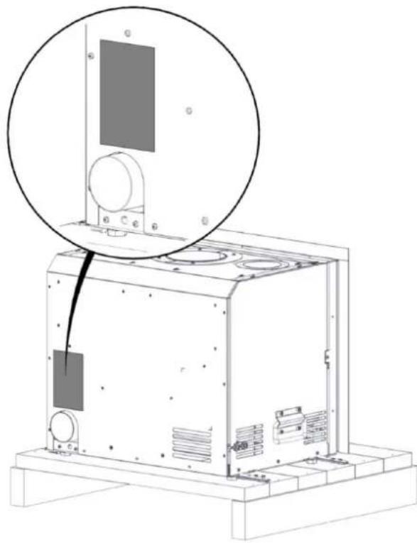 EDILKAMIN FIREBOX EVO 54 - Plaque CE : Données et emplacement - 4
