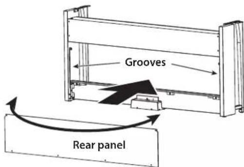 KORG Poetry - Insert the pedal unit into the pedal board, and then fasten it by pressing a push rivet into the hole (above the cutout) at the rear of the pedal board. - 6