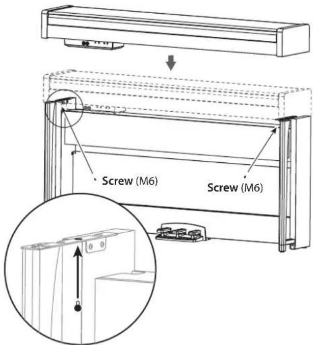 KORG Poetry - Insert the pedal unit into the pedal board, and then fasten it by pressing a push rivet into the hole (above the cutout) at the rear of the pedal board. - 10