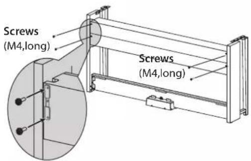 KORG Poetry - Insert the pedal unit into the pedal board, and then fasten it by pressing a push rivet into the hole (above the cutout) at the rear of the pedal board. - 4